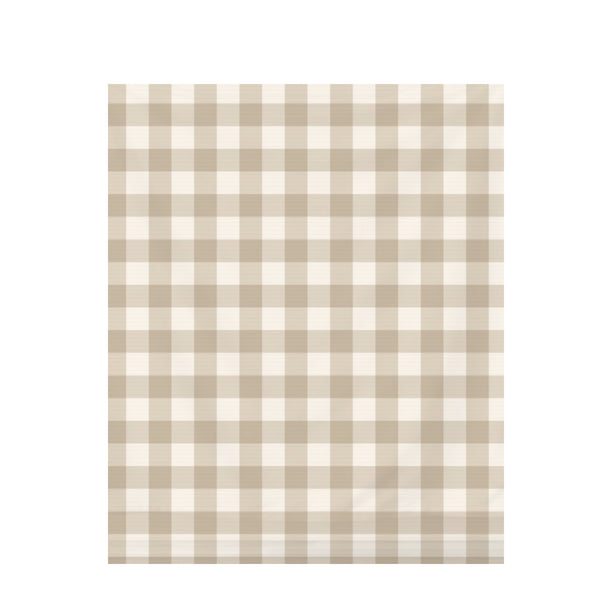 Desert Sand Gingham Check – Fabric Repeat Pattern Digital Download — Draped Fabric on Shiplap