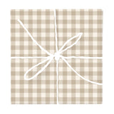 Desert Sand Gingham Check – Fabric Repeat Pattern Digital Download — Wrapped Gift Box