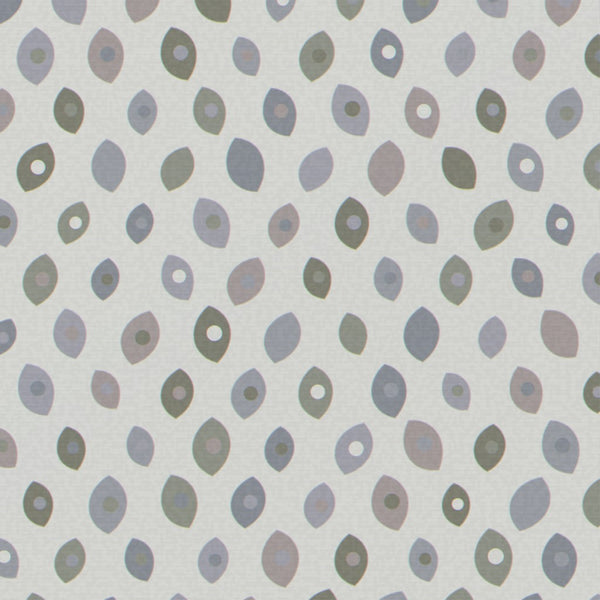 Dusty Blue & Olive Ankara – Seamless Pattern for Fabric & Wallpaper