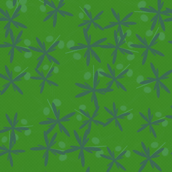 Floral Liberty Ditsy in emerald green and emerald green - seamless fabric design