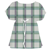Forest Jewel Tartan Plaid – Surface Pattern for Fabric Design — Women's Dress