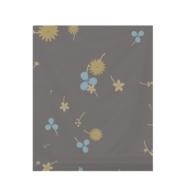 Gold Leaf Floral – Seamless Pattern for Fabric & Wallpaper — Draped Fabric on Shiplap