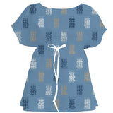 Harbour Ikat Weave – Fabric Repeat Pattern Digital Download — Women's Dress