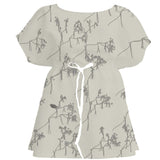 Hemp & Jute Chinoiserie – Seamless Pattern for Fabric & Wallpaper — Women's Dress