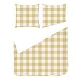 Honeyed Gold Gingham Check – Fabric Repeat Pattern Digital Download — Duvet & Pillows