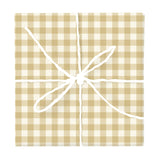 Honeyed Gold Gingham Check – Fabric Repeat Pattern Digital Download — Wrapped Gift Box