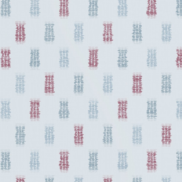 Icy Blue & Burgundy Ikat Weave – Seamless Pattern for Fabric & Wallpaper
