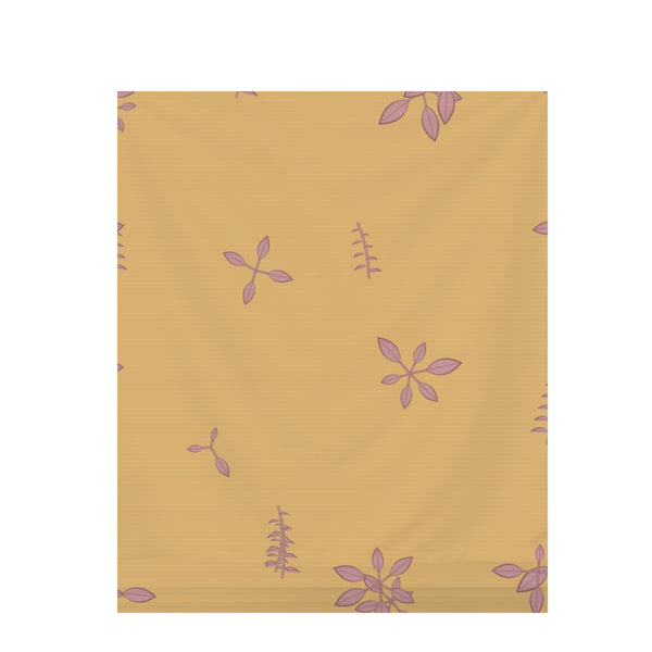 Ikat Crimson Botanical – Surface Pattern for Fabric Design — Draped Fabric on Shiplap