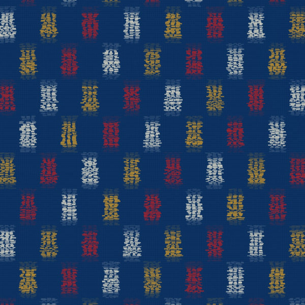 Ikat Crimson Ikat Weave – Fabric Repeat Pattern Digital Download