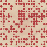 Ikat Crimson Polka Dot – Seamless Pattern for Fabric & Wallpaper — Cotton Fabric Swatch