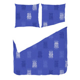 Indigo Ikat Weave – Fabric Repeat Pattern Digital Download — Duvet & Pillows