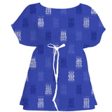 Indigo Ikat Weave – Fabric Repeat Pattern Digital Download — Women's Dress