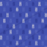 Indigo Ikat Weave – Fabric Repeat Pattern Digital Download — Cotton Fabric Swatch