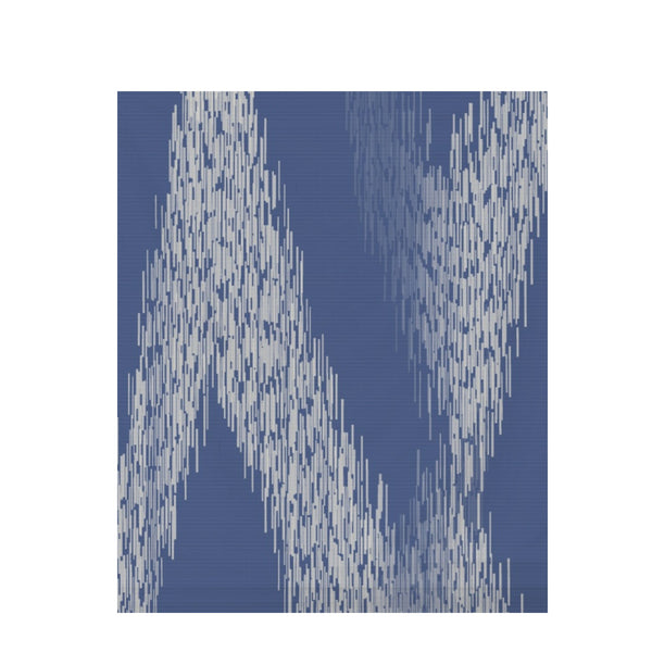 Indigo Ikat Weave – Surface Pattern for Fabric Design — Draped Fabric on Shiplap