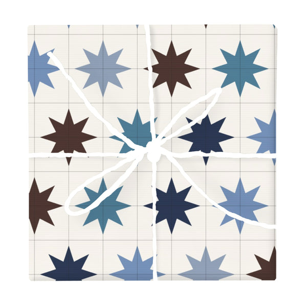 Indigo Moroccan Tile – Seamless Pattern for Fabric & Wallpaper — Wrapped Gift Box