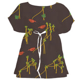 Kente Gold Chinoiserie – Seamless Pattern for Fabric & Wallpaper — Women's Dress