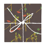 Kente Gold Chinoiserie – Seamless Pattern for Fabric & Wallpaper — Wrapped Gift Box