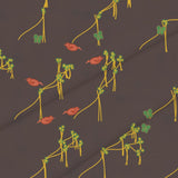 Kente Gold Chinoiserie – Seamless Pattern for Fabric & Wallpaper — Cotton Fabric Swatch