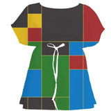 Kente Gold Color Block – Surface Pattern for Fabric Design — Women's Dress