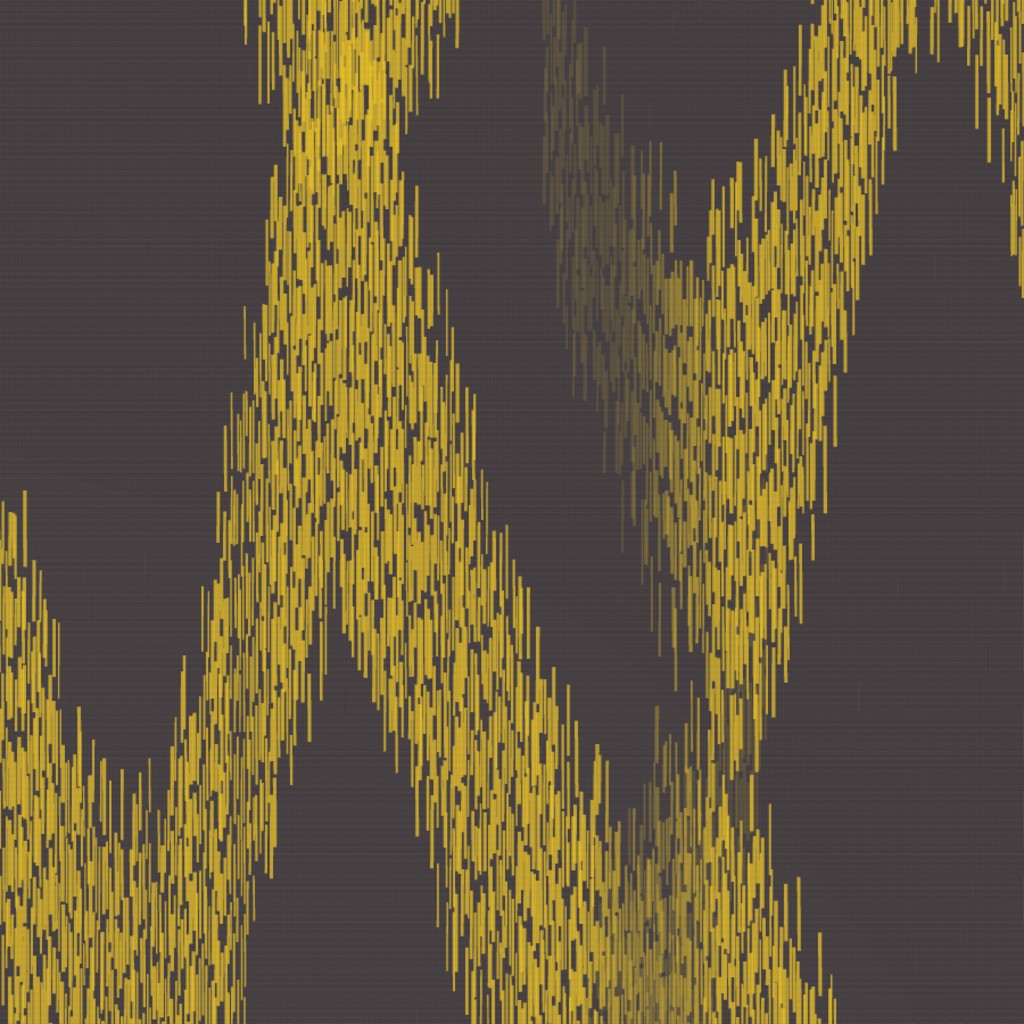Kente Gold Ikat Weave – Surface Pattern for Fabric Design