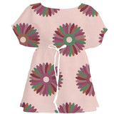 Merlot Blush Ankara – Surface Pattern for Fabric Design — Women's Dress