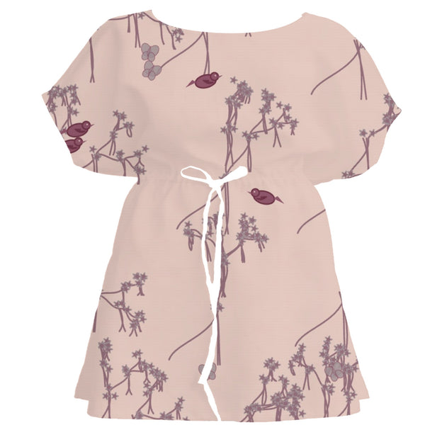 Merlot Blush Chinoiserie – Seamless Pattern for Fabric & Wallpaper — Women's Dress