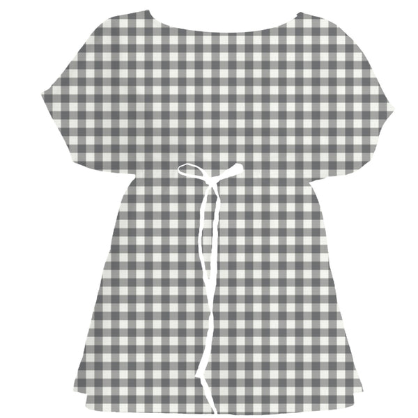 Monochrome Gingham Check – Seamless Pattern for Fabric & Wallpaper — Women's Dress