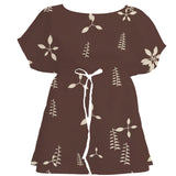 Mudcloth Earth Botanical – Surface Pattern for Fabric Design — Women's Dress