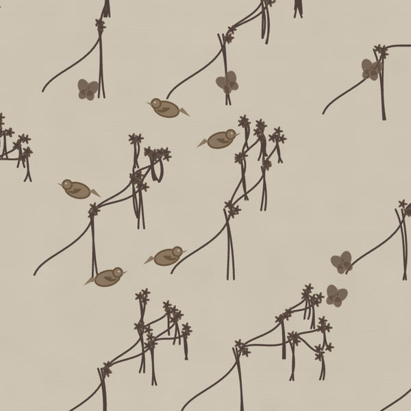 Mudcloth Earth Chinoiserie – Seamless Pattern for Fabric & Wallpaper