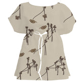 Mudcloth Earth Chinoiserie – Seamless Pattern for Fabric & Wallpaper — Women's Dress