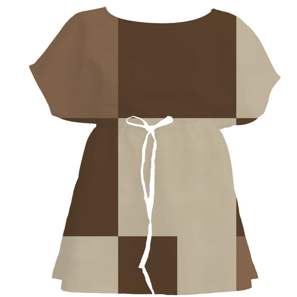 Mudcloth Earth Geometric – Fabric Repeat Pattern Digital Download — Women's Dress