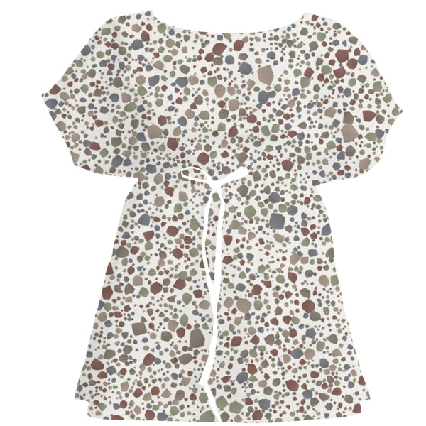 Mushroom Taupe Terrazzo – Seamless Pattern for Fabric & Wallpaper — Women's Dress