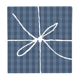 Navy Washed Gingham Check – Fabric Repeat Pattern Digital Download — Wrapped Gift Box