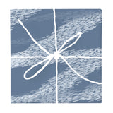 Navy Washed Ikat Weave – Surface Pattern for Fabric Design — Wrapped Gift Box