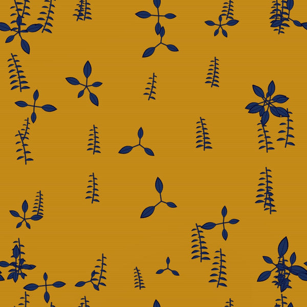 Nordic Blue Botanical – Surface Pattern for Fabric Design