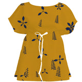 Nordic Blue Botanical – Surface Pattern for Fabric Design — Women's Dress