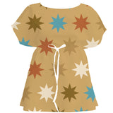 Ochre Wash Moroccan Tile – Fabric Repeat Pattern Digital Download — Women's Dress