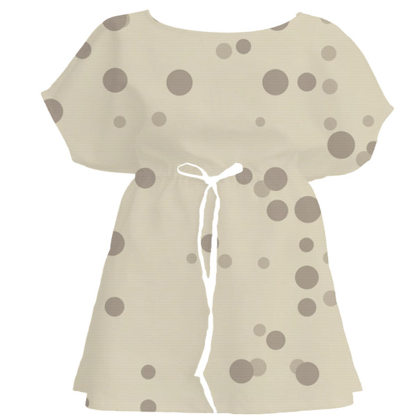 Ochre Wash Polka Dot – Seamless Pattern for Fabric & Wallpaper — Women's Dress