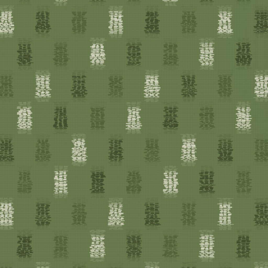 Olive Drab Ikat Weave – Fabric Repeat Pattern Digital Download