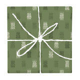 Olive Drab Ikat Weave – Fabric Repeat Pattern Digital Download — Wrapped Gift Box