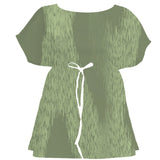 Olive Drab Ikat Weave – Surface Pattern for Fabric Design — Women's Dress