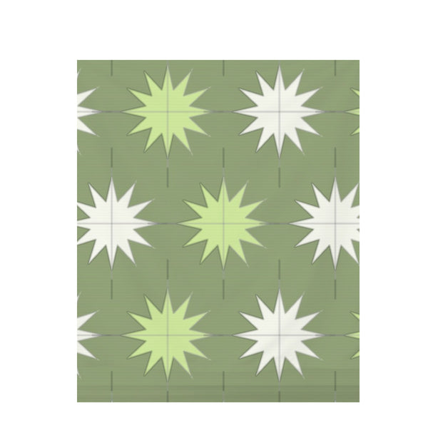 Olive Grove Moroccan Tile – Fabric Repeat Pattern Digital Download — Draped Fabric on Shiplap