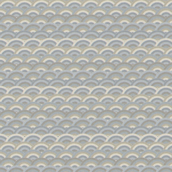 Pale Gold & Blue Haze Ankara – Fabric Repeat Pattern Digital Download