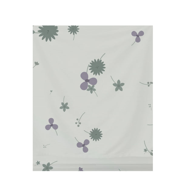 Palm Shadow Floral – Seamless Pattern for Fabric & Wallpaper — Draped Fabric on Shiplap