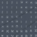 Payne's Grey Adire – Surface Pattern for Fabric Design — Cotton Fabric Swatch