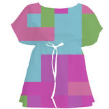 Rainbow Color Block – Fabric Repeat Pattern Digital Download — Women's Dress