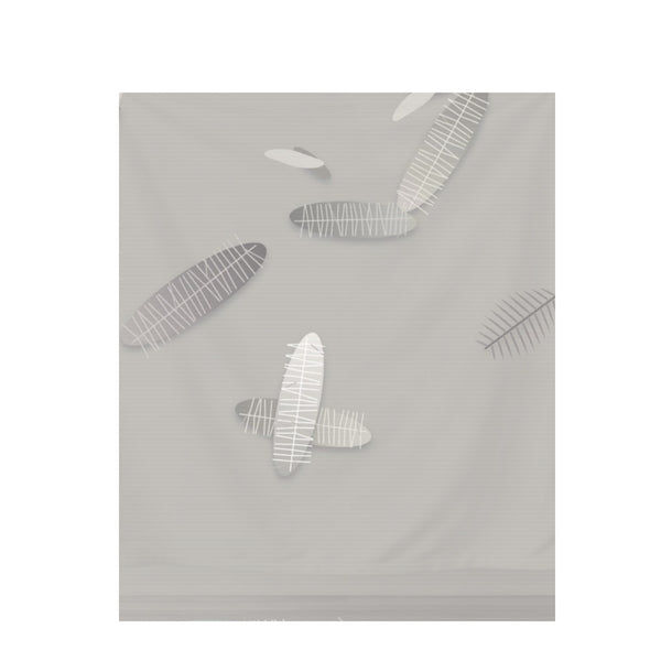 Raw Plaster Tropical – Seamless Pattern for Fabric & Wallpaper — Draped Fabric on Shiplap