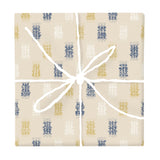 Regatta Ikat Weave – Fabric Repeat Pattern Digital Download — Wrapped Gift Box