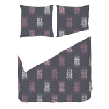 Rose Graphite Ikat Weave – Fabric Repeat Pattern Digital Download — Duvet & Pillows