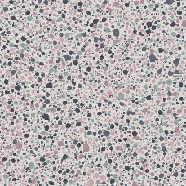 Rose Graphite Terrazzo – Seamless Pattern for Fabric & Wallpaper